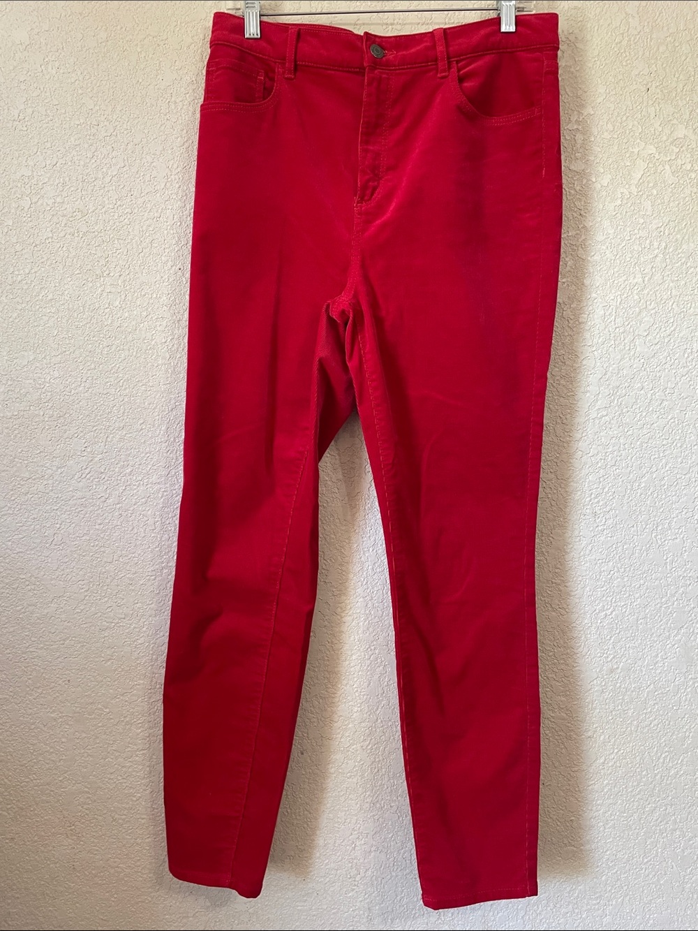 Women’s Corduroy Red Slim Jeans